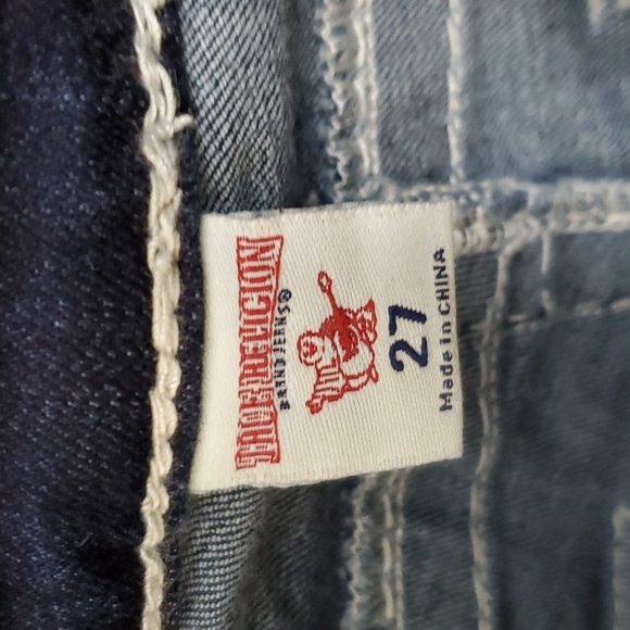 Wms TRUE RELIGION skinny jeans (sz 27) - Picture 7 of 7